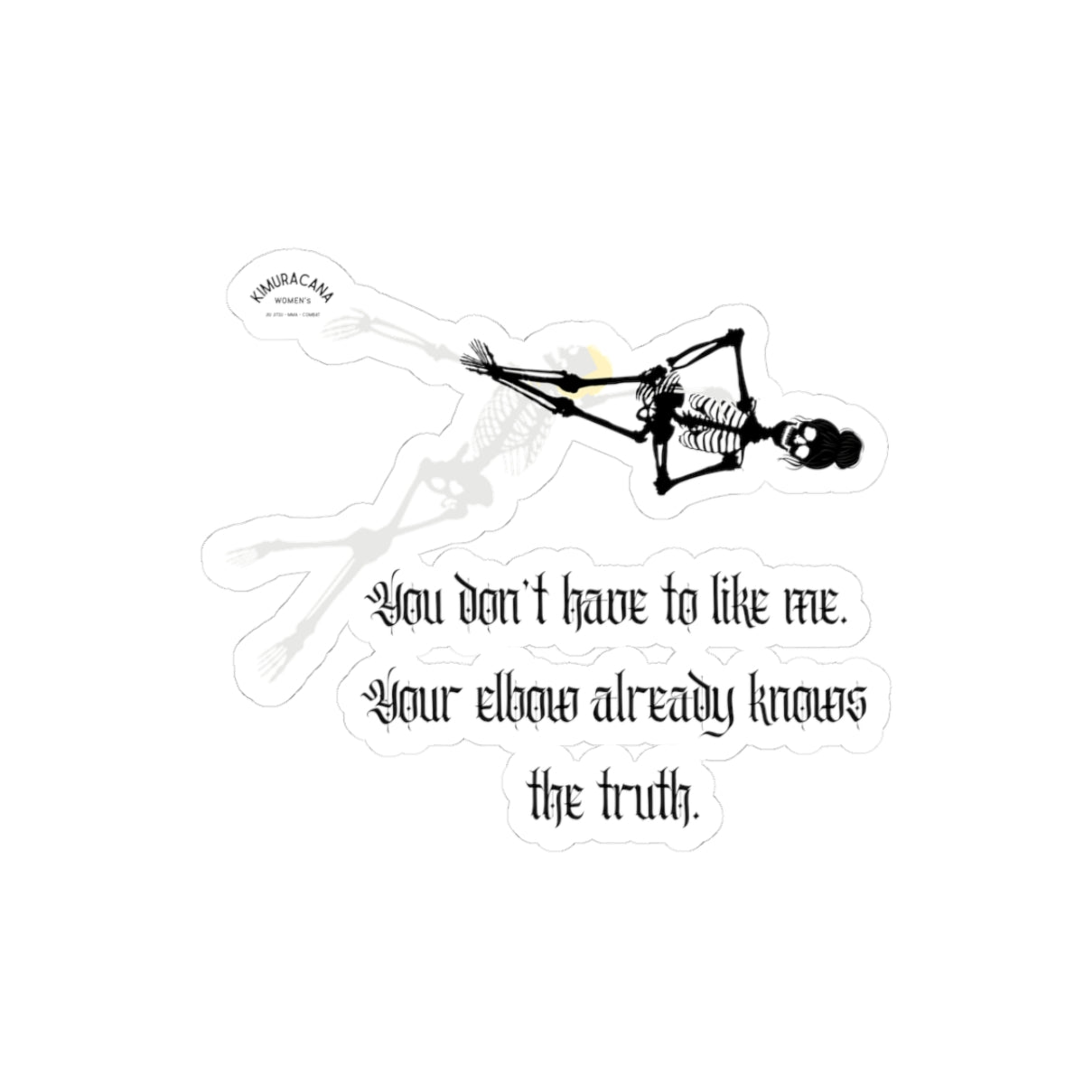 Armbar Truth Kiss-Cut Stickers | Unique Laptop Sticker, Funny Gift, Vinyl Sticker, Water Bottle Sticker