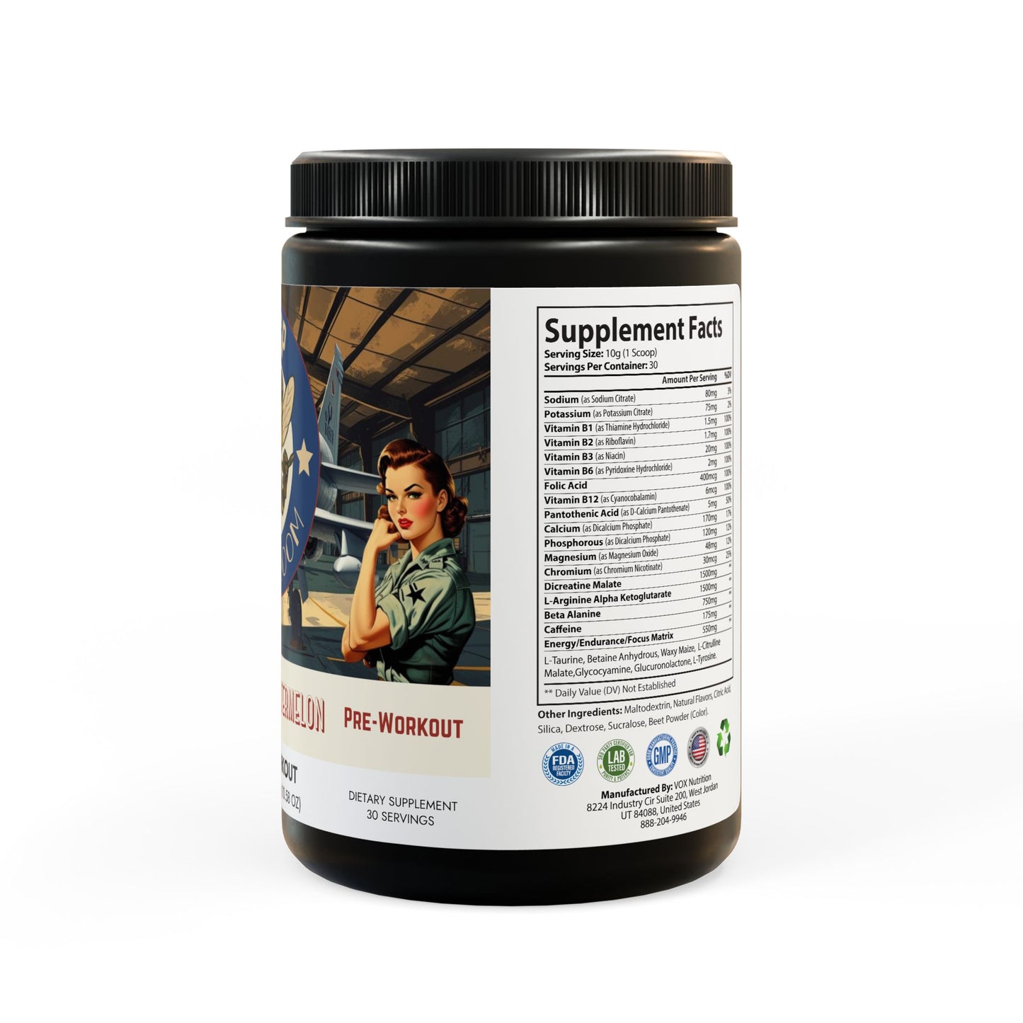 WASP Sonic Boom Pre-Workout — Watermelon Warthog